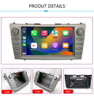 CARUPEZ 7 pouces Android voiture stéréo GPS Navigation transmetteur FM Style OEM pour Toyota Camry 2007-2012 8581/7862 8 cœurs 1 an