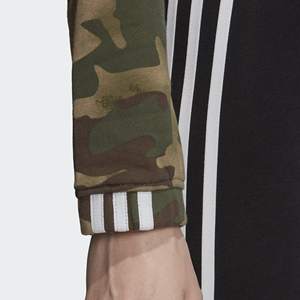 Adidas Originals Top da Donna per Esterno Vocal Aop con Mezza Zip, Modello Corto, Colore Canapa/Verde Terra |   100% Autentico - Product Image 4