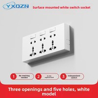 Konverter Soket Ekstensi Gaya Inggris Multifungsi GFCI WIFI untuk Penggunaan Rumah Tangga Stopkontak Multi-port Daya Tinggi USB Buatan Cina