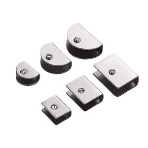 Xiduo Glass Clip Zinc Alloy Chrome Plating Durable Modern Simple For Glass Shelf Bracket Connector - Product Image 1