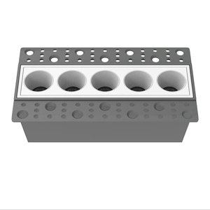 5-15W <span class=keywords><strong>Led</strong></span> Trần lõm ánh sáng tuyến tính trimless 5 đầu cố định lưới tản nhiệt mà không cần thiết kế ánh sáng chính - Product Image 4