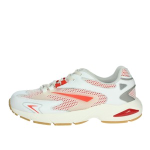 Sneakers sportive a ME-WR M401-SN retrò bianche/rosse basse alla moda scarpe da passeggio alla moda che aumentano l'altezza della maglia leggera per la primavera - Product Image 1