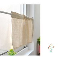 Rideau de fenêtre demi-rideau en coton et lin japonais, dentelle bohème, écologique, pli ondulé, personnalisable, toutes saisons, rideaux de café