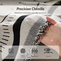 Couverture de canapé en chenille en forme de cœur personnalisée DL, douce et moelleuse en polyester, décoration de luxe pour la maison, vente en gros, cadeau romantique, housse de canapé OEM