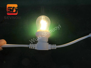 <span class=keywords><strong>สาย</strong></span>ไฟ<span class=keywords><strong>ยาง</strong></span> PVC สีขาวแบน ขนาด 2*1.5 ตร.มม. พร้อมขั้วต่อทองแดง<span class=keywords><strong>แบบ</strong></span> Festoon สำหรับหลอด<span class=keywords><strong>ไฟ</strong></span> E27/B22 ความยาว 10 ม. 20 ม. 30 ม. 50 ม. ระดับการกันน้ำ IP65 สำหรับตกแต่งคริสต์มาส - Product Image 6