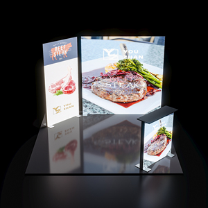 Combinazione Multi-formato 10ft di alta qualità di costruzione rapida attrezzatura per fiera portatile espositore scatola luminosa stand stand - Product Image 6