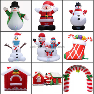 Ngoài trời thổi lên trang trí Giáng sinh tùy chỉnh <span class=keywords><strong>Inflatable</strong></span> Snowman với giáng sinh kẹo mía dính bóng cho lễ hội trang trí - Product Image 6