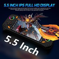Console de jeu portable RG52 Mini avec écran de 5,5 pouces, joystick lumineux RVB, WiFi, classique, 64 Go, 5000 mAh, système d'exploitation Linux, lecteur de jeux rétro portable