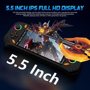 Consola de Juegos Portátil RG52 <span class=keywords><strong>Mini</strong></span> con Pantalla de 5.5 Pulgadas, Joystick con Luz RGB, WiFi, Clásica, 64 GB, 5000 mAh, Sistema Operativo Linux, Reproductor de Juegos Retro - Product Image 3