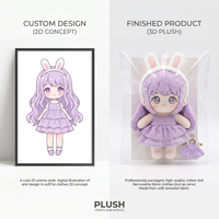 Poupée en peluche humanoïde personnalisée professionnelle, faible MOQ, jouet en peluche d'inspiration anime, du design 2D à la réalité 3D, OEM ODM, poupée en coton