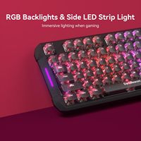 Teclado Mecánico DarkBeacon Blade 87 TKL, USB-C, Cableado, Silencioso, Intercambiable en Caliente, Estructura Gasket, 8000Hz, N-Key, para Juegos