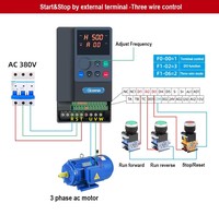 Variateur de fréquence triphasé M-Drive 220V 15KW avec contrôle vectoriel pour moteurs, pompes et compresseurs de 20 CV, certifié CE, IP20