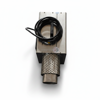 Pistolet souffleur d'air chaud portable avec corps en acier inoxydable et contrôle numérique pour séchage à haute température et travaux sur site