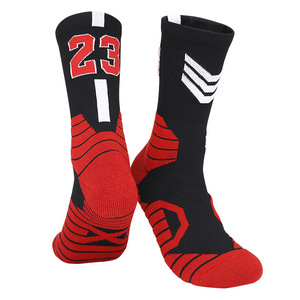 High Quality All-star Jacquard <strong>Basketball</strong> Mid-tube Breathable Knitted Sports Socks for Adults, Men and Children - Product Image 4