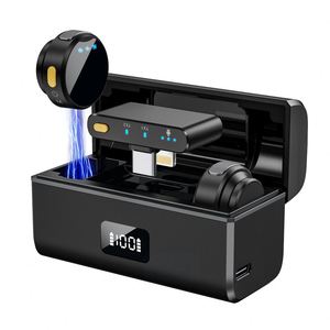 2024 Hot-selling <b>Mini</b> Magnetic Wireless Lavalier <b>Microphone</b> - Universal Single Receiver for Mobile Phones - Product Image 5