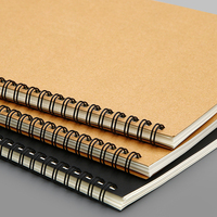 Cuaderno de Espiral con Logotipo Personalizado, Tapa Dura de Papel Kraft, Cuaderno A5 A4, Diario Impreso para la Escuela