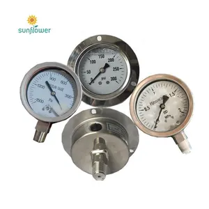 Chongqing Pressure Gauge Instrument Liquid filled stainless steel gauges ss304 pressure gauges
