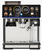 Cafetera Espresso Anbolife de 20 Bares con Molinillo Integrado, Cafetera Todo en Uno, Preparación Silenciosa, Diseño Compacto