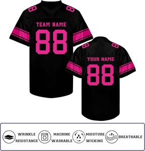 <span class=keywords><strong>Maillot</strong></span> de football personnalisé avec nom d'équipe, numéro et logo – T-shirts et hauts de sport unisexes pour adultes - Product Image 4