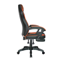 Fauteuil de Gaming Personnalisé en Gros avec Repose-Pieds, Siège Ergonomique Moderne en Cuir Synthétique, Base Cinq Étoiles Pivotante et Réglable en Hauteur