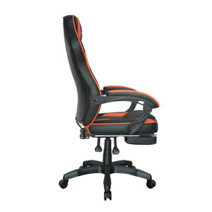 Fauteuil <span class=keywords><strong>Gamer</strong></span> <span class=keywords><strong>Personnalisé</strong></span> en Gros avec Repose-Pieds, Siège Ergonomique Moderne en Cuir Synthétique, Base Cinq Étoiles Pivotante et Réglable en Hauteur - Product Image 4