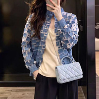 Blouson Bomber Imprimé 3D Contraste de Couleurs Style Japonais Haut de Gamme Nouvelle Collection Tendance Décontracté Coupe Ample Court Idéal pour les Trajets Quotidien Long