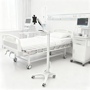 Xe đẩy thiết bị y tế bằng hợp kim nhôm hiện đại có thể điều chỉnh độ cao, xe đẩy bệnh viện, trạm làm việc di động cho bệnh viện - Product Image 6