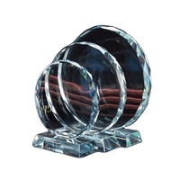 Trophée Rond en Verre Personnalisé pour Impression Couleur, Trophée Vierge en Verre et Cristal pour Cadeau Religieux – Fournisseur Fabricant
