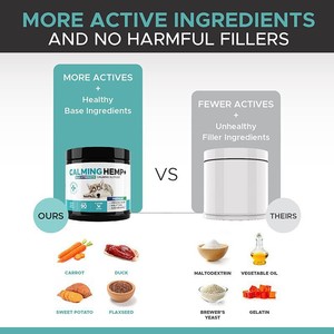 ‎ دعم التهدئة يمضغ ناعم القنب + أقصى قوة القنب العضوي الميلاتونين Suntheanine L-Theanine الكلب الجاف OEM ODM - Product Image 5