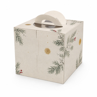 Cajas de Pizza de Cartón Kraft Impresas con Lámina Dorada UV Mate Biodegradable Personalizadas para Comida Rápida para Llevar