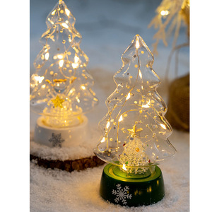 Luz nocturna luminosa Arreglo Ins Vidrio decorativo Árbol <span class=keywords><strong>de</strong></span> Navidad Adornos <span class=keywords><strong>de</strong></span> escritorio para <span class=keywords><strong>el</strong></span> hogar Estatuilla <span class=keywords><strong>de</strong></span> Navidad y juguetes Ideas <span class=keywords><strong>de</strong></span> regalo - Product Image 2