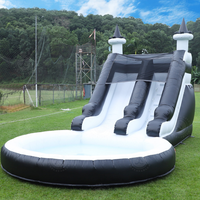 Videur gonflable blanc extérieur commercial Combo enfants adultes Moonwalk château sautant plein d'entrain avec toboggan pour les fêtes