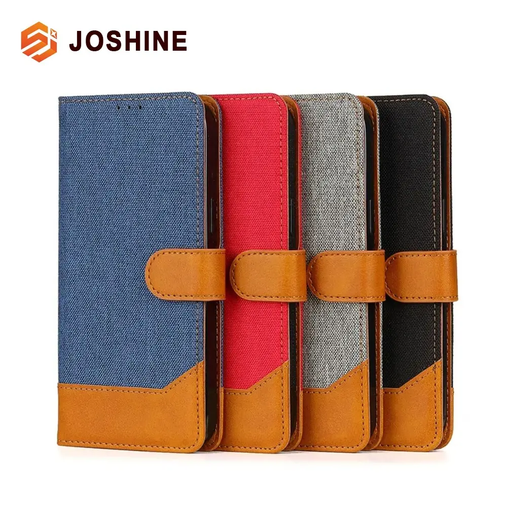 Magnetic Closure RFID Blocking Card Holder Slots Stand Leather Flip Wallet Phone Case for Iphone 15 14 13 12 11 Pro Max