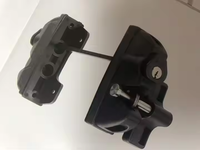 Loquet de porte par gravité verrouillable double face robuste pour charnières de porte et de fenêtre divines en vinyle