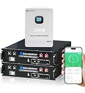 Système solaire 48V 10KW monophasé/triphasé avec 2 MPPT intégrés, chargeur de batterie 200A, efficacité de 98%, entrée/sortie AC 120V/240V - Product Image 2