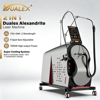 Appareil laser Alexandrite Perfectlaser 8 condensateurs amélioré pour l'épilation, haute énergie, haute précision, fonctionnement sûr