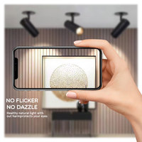 Spot LED COB encastré moderne en aluminium, 10W, dimmable, anti-éblouissement, orientable, avec angle de faisceau de 36 degrés, 220V, pour plafond