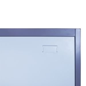Armario Metálico Moderno con Puertas Abatibles de Panel Plano, con Cerradura, Independiente, Altura Ajustable, Mueble de Dormitorio, Armario de Almacenamiento, para Escuela - Product Image 6