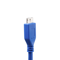 Kabel USB 3.0 1.5M untuk Hard Disk Eksternal HDD, Kabel Sinkronisasi Data AM-MICRO B USB 3.0