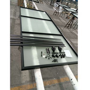 36 pulgadas. X 84 Pulgadas <span class=keywords><strong>Puertas</strong></span> Corredizas <span class=keywords><strong>de</strong></span> Vidrio Estilo Granero con Marco <span class=keywords><strong>de</strong></span> Metal Negro Mate, Puerta <span class=keywords><strong>de</strong></span> Granero Chelsea con Kits <span class=keywords><strong>de</strong></span> Instalación - Product Image 6