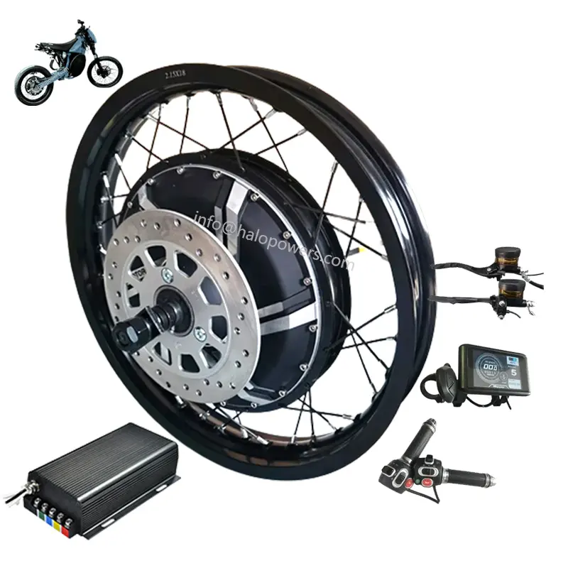 Moyeu électrique 72v 96v 12000w 14000w V3 16000 Qs moteur 273 w kit de conversion de vélo électrique 12000w moteur de moyeu 12000w e moto 12kw 17 pouces