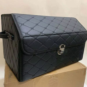 Elegantes accesorios interiores de coche con patrón de diamante para almacenamiento y organización del maletero compatibles con 2 Series y Model <span class=keywords><strong>3</strong></span> - Product Image 1