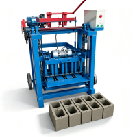 Machine à briques tout-terrain pour sol boueux, à commande manuelle, pour zones isolées