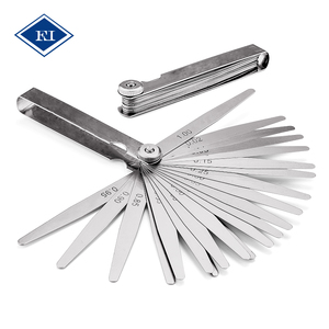 0.02-1.00mm Straight Blades Stainless Steel Blade <strong>Feeler</strong> <strong>Gauge</strong> Tape Set Gap Measuring Tool - Product Image 1