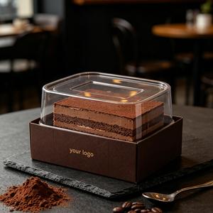 Scatola di Presentazione <span class=keywords><strong>Deluxe</strong></span> per Dessert, Confezione in Cartone Rigido per Cioccolatini, Bonbon e Biscotti, Personalizzabile e all'Ingrosso - Product Image 4