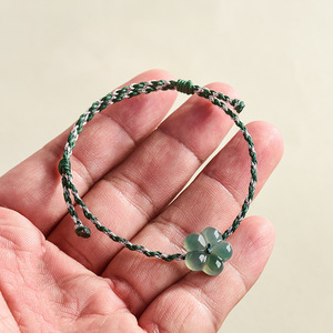 Bracciale <span class=keywords><strong>per</strong></span> Coppie Tiba in Tungsteno Naturale di Grado Superiore, con Fiore di Pesco Blu Acqua, Lavorato a Mano, <span class=keywords><strong>per</strong></span> Uomo e Donna - Product Image 3