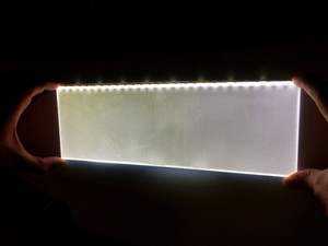 Feuille diffuseur LGP en acrylique avec panneau de guidage lumineux LED RGB, surface transparente, services de découpe et de moulage OEM - Product Image 3