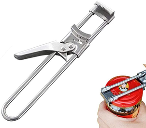Ouvre-boîte réglable en acier inoxydable, ouvre-bocal manuel, ouvre-bouteille pour mains faibles, prise en main facile, accessoires de cuisine - Product Image 3