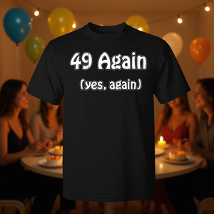 T-shirt 50e anniversaire 49 ans, encore oui, encore pour une célébration ou un cadeau personnalisé - Product Image 3