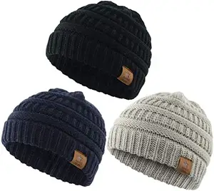 Chapeaux tricotés unisexe automne et hiver, chapeaux de Sport bon marché, chapeaux de mode bonnet tricoté